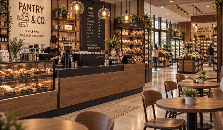 Pantry & Co. material and interior details
